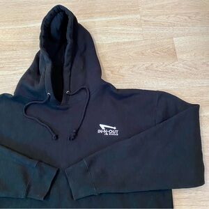 In-N-Out Burger Hoodie Men’s XL Black Embroidered Pullover Sweatshirt In N Out